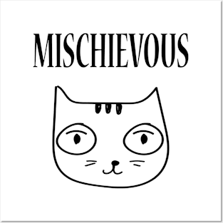 Mischievous Kitty Cat Posters and Art